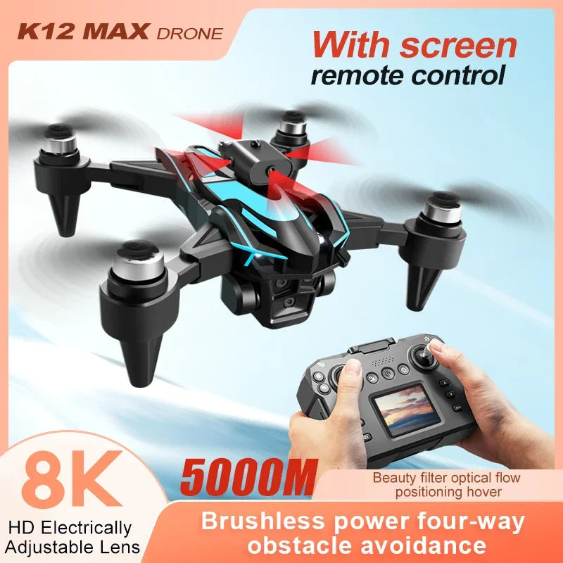 K12 Max 4K HD Brushless Drone with Screen Control