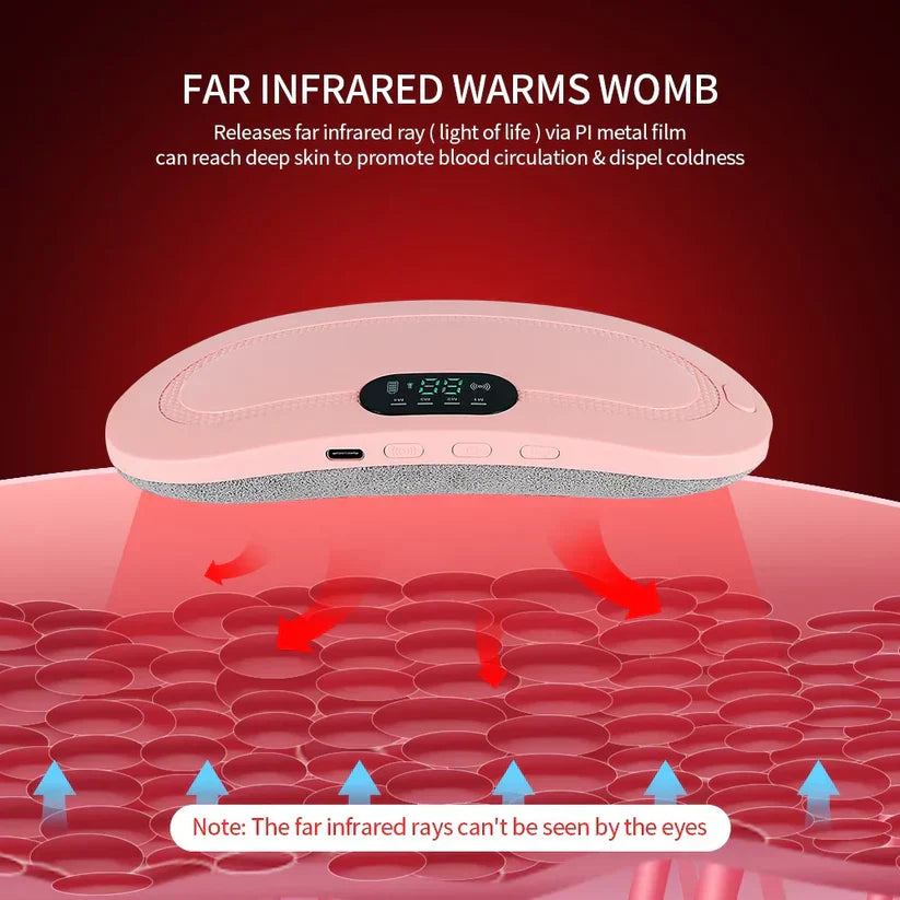 Period Heating Pad for Cramps Massage | وسادة تدفئة لتخفيف التشنجات أثناء الدورة الشهرية