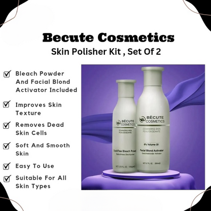 Becute Skin Polish Set – Bleach Powder &amp; Facial Blonde