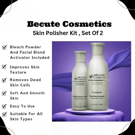 Becute Skin Polish Set – Bleach Powder &amp; Facial Blonde