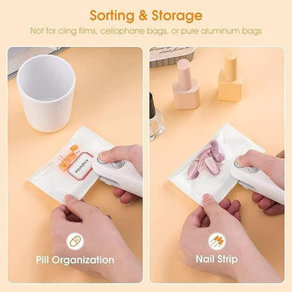 Mini Bag Sealer,2 IN 1 Plastic Sealer & Cutter