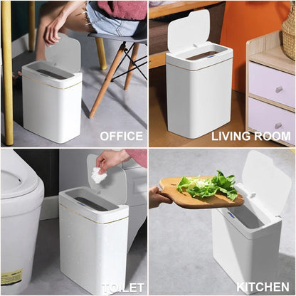 15L/18L Smart Sensor Trash Can – Automatic, Waterproof Waste Bin for Bathroom & Kitchen